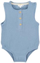 Little Dutch Salopeta romper din bumbac organic - Stone Blue - Little Dutch