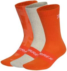 adidas Terrex Мъжки спортни чорапи adidas Terrex TRX MT Sock 3-Pack Sports socks - Semi Impact Orange / Semi Impact Orange / White - размер 37-39 (EU) (207-1201-0512)
