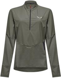 Salewa Дамски поларен пуловер Salewa Women's Pedroc Dry Wind HZ Tee Longsleeve - Faded Green - размер 42 (EU) (105-6746-0116)