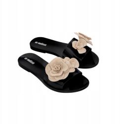 Melissa Babe Petals Ad Black/ Beige Női flip-flop papucs Fekete 41/42 (Melissa)