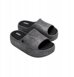 Melissa Free Platform Slide Denim Ad Black Jeans Flip-flop Platform Fekete 37 (36149/BG691 37)