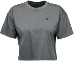 Black Diamond Дамска тениска Black Diamond Women's Diamond Crop S/S Tee T-shirt - Charcoal (916-3679-0112)