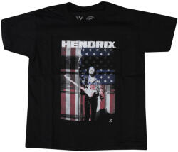 ROCK OFF Tricou copii Jimi Hendrix - Peace Flag - ROCK OFF - JHXTS12BB