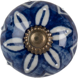 Clayre & Eef Buton mobilier fier ceramica multicolor 4x4 cm (64163Xdeco)