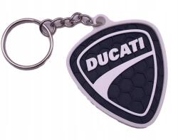  3D kulcstartó Ducati-rajongóknak - fekete-fehér, 3D nyomtatás, motoros kütyü