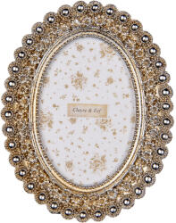 Clayre & Eef Rama foto masa, perete polirasina argintie 16x3x20 cm, 10x15 cm (2F1252deco)