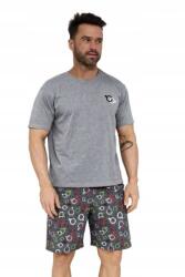 Cornette Férfi pizsama Love symbols2 326/206 Szürke 2XL (326/206)