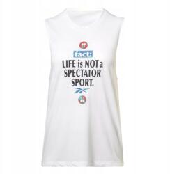 Reebok Női Boxeralsó Te Graphic Tank Athlete HT6189 póló, fehér (HT6189)