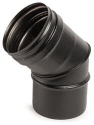FALCON Heat Generation Cot De 45° Din Oțel Inox Vopsit Pentru Coșul De Fum Al Sobei Pe Peleți (80 Mm)-negru (100000008045)