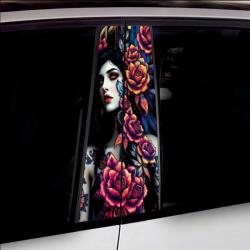 Arts and Crafts Set 2 stickere decorative pentru stalpii usilor, print autoadeziv de inalta rezolutie, dimensine 2 buc x 50 x 22 cm , cod: AVX-SSU-21 (AVX-SSU-21)