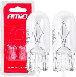 Arts and Crafts Set 2 becuri cu halogen, soclu T10, W5W, W2.1x9.5d, alimentare 12V (AVX-AM03346)