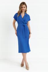 Stylove Elegáns Ruha MIDI Ruha Gallérral, Kék 44 XXL - allegro - 23 190 Ft