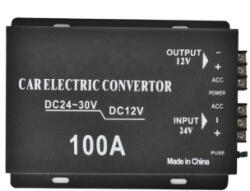  Invertor 100A 24V-12V varf putere 100A consum continuu 60A (AVX-T011025-1)