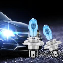 Arts and Crafts Set 2 becuri halogen H4 - P43 "HOD HI-POWER", putere 90/100W, lumina alba 5000K, 12V, imitatie xenon, cu mufe ceramice (AVX-T2261)