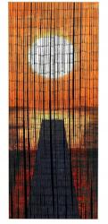 Maximex Bambusz Függöny Natúr 90X200 CM Narancssárga Naplemente (819111500)
