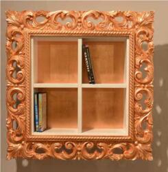 Settimo Biblioteca supendata Imperiale din lemn, 72 x H 72 cm, stil baroc italian (EU375) Biblioteca