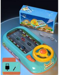 AFM Joc Simulator de Condus, Speed Racing , 3-6 Ani, Volan Interactiv, Efecte Sonore, din ABS, USB Inclus, Verde (C47177)