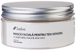Sabio Masca faciala pentru ten sensibil cu argila alba + maca si aloe vera, 250ml, Sabio Masca de fata