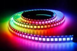  Digitális Rgb Led szalag WS2812 Smd 5050 Wled áramló Rgbic 144 LED/m 5V hosszú 5m (Adresowalna taśma pasek LED WS2813 5V 5m)