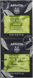 Apivita Express Beauty Masca faciala exfolianta din extract de masline, 2x8ml Masca de fata