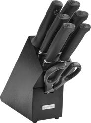 WÜSTHOF PARTNER 7-Piece Block with 6 Knives and Scissors, Black 1091870803