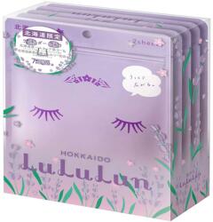 LuLuLun Masca de fata cu lavanda Hokkaido, 5x7 bucati, LuLuLun Masca de fata
