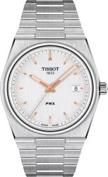 Tissot Мъжки часовник Tissot PRX 137.410. 11.031. 00, Сребрист / Бял (TIS137.410.11.031.00) Часовници
