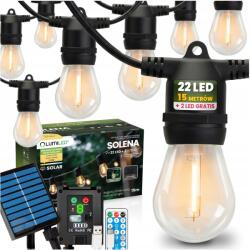 Lumileds Napelemes kerti fényfüzér 22 LED-es erkély lámpa Terasz 15m Távirányító (606840 lampki solarne żarówki do altany taras)