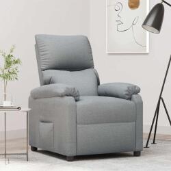 vidaXL Fotoliu rabatabil, gri deschis, material textil GartenMobel Dekor (340177)