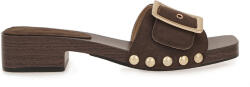 Seven Mules de Catifea cu Toc Jos în Culoare Maro W485L0212504 (W485L0212504)