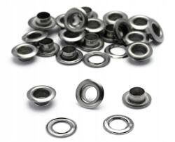 Mawrex Katicás szemek 6 mm Grafit +100 alátét fém (Oczko 6 mm kaletnicze czarne)