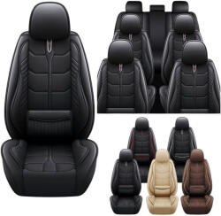 Factory Impermeabile Set Huse Auto 5buc Piele Negru 69366 (69366)