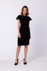 Stylove Ruha Elegáns Esküvőre Női Ceruzaszoknya Övvel Fekete 42 XL (S336 CZARNY XL)
