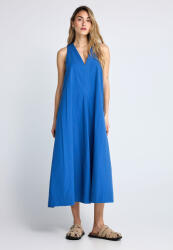Funky Buddha Rochii De Vară Pentru Femei Midi Rochie Albastră FBL013-118-13-AZURE-BLUE (FBL013-118-13-AZURE-BLUE)