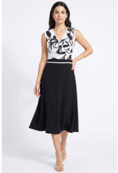 Anna Raxevsky Rochie De Vară Midi Pentru Nuntă / Botez Alb-Negru D26100 (D26100)