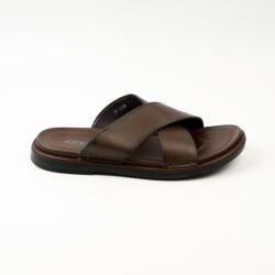 Fshoes Sandale Pentru Bărbați De Piele În Culoare Maro A060.05 (A060.05)