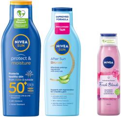 Nivea Sun Hidratáló testápoló SPF50+ vízálló+ napozás utáni nyugtató +ajándék