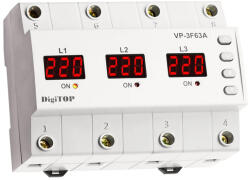 DigiTOP Releu trifazat cu contactor - DIGI TOP | V-PRO-3F63A (V-PRO-3F63A)