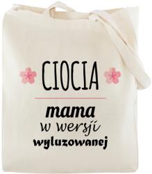 Allbag Ajándék Nagynéninek Ajándék Pamut Táska 38x42 cm Ecru 145g Bevásárló Öko (N431)