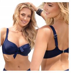 Ercole Fürdőruha Bikini felső Merevítős melltartó 95E 48 4XL (Góra bikini strój usztywniany czarny E13-95E)