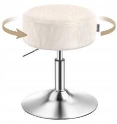 Songmics Krémszínű Konyhai Hoker forgószék állítható fodrász szék (Ljb120w01)