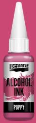 Pentart alkoholos tinta, Media ink, tintafesték, 20 ml - pipacs