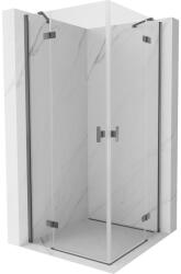 Mexen Mist-H Duo nyitható zuhanykabin 95 x 95 cm, átlátszó, gun metal - 8A5-095L-095P-95-00 (8A5-095L-095P-95-00)