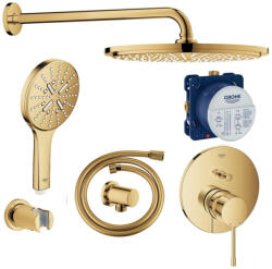 GROHE Sistem de dus incastrat Grohe Essence Rainshower auriu lucios Cool Sunrise (setRainshowerauriuluciosGL)