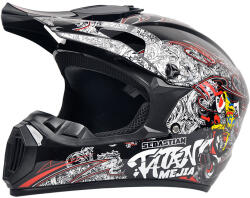 Fixato Casca Moto/Enduro, Interior Confortabil, Ventilatie Multipla, pentru Motociclete, Cross, Enduro, ATV, Dirt Bike, FIXATO, Marime XL, Multicolor (enduro-1-desen2-XL)