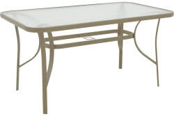 PAKOWORLD Masa metalica Ensure, Sampanie, Auriu, 140x80x70 cm (130-000097)