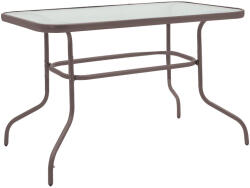 PAKOWORLD Masa de gradina Valor, Maro - Gri inchis, 110x60x70 cm (130-000034)