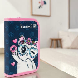 budmil tolltartó klapnis 26' S. Kék-Pink Mintás 14x21, 5x4cm 10120086/S16