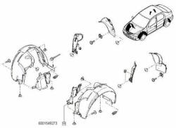 Original Renault Carenaj, pasaj roata ORIGINAL RENAULT 6001549273 (6001549273)