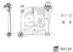 Febi Bilstein Brat, suspensie roata FEBI BILSTEIN 181129 (181129) - fixbox